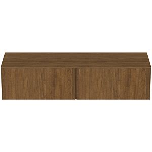 Ideal Standard vasque Conca T4315Y5 sans découpe, 2 tiroirs, 160x50,5x37 cm, placage noyer foncé