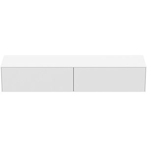 Ideal Standard vasque Conca T4316Y1 sans découpe, 2 tiroirs, 200x50,5x37 cm, laqué blanc mat