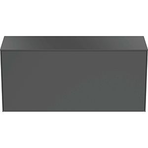 Ideal Standard vasque Conca T4320Y2 sans découpe, coulissant 2000 , 120 x 37 x 55 cm, laqué anthracite mat