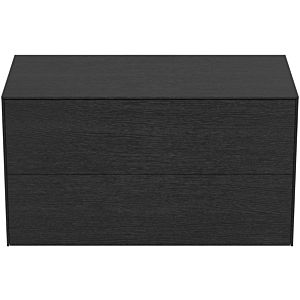 Ideal Standard Conca Waschtisch-Unterschrank T4323Y4 ohne Ausschnitt, 2 Auszüge, 100x50,5x55 cm, Eiche geflammt Furnier