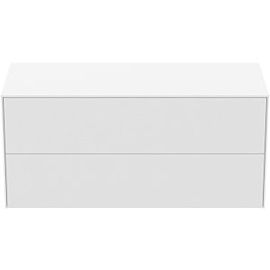 Ideal Standard Conca vanity unit T4324Y1 without cut-out, 2 pull-outs, 120x50.5x55 cm, matt white lacquered