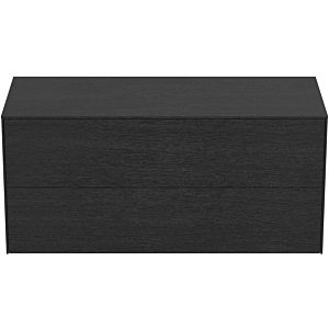 Ideal Standard Conca Waschtisch-Unterschrank T4324Y4 ohne Ausschnitt, 2 Auszüge, 120x50,5x55 cm, Eiche geflammt Furnier
