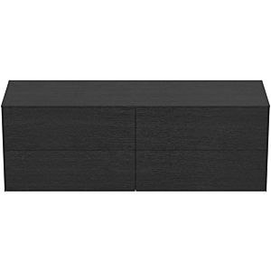 Ideal Standard Conca Waschtisch-Unterschrank T4325Y4 ohne Ausschnitt, 4 Auszüge, 160x50,5x55 cm, Eiche geflammt Furnier