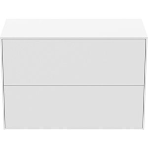 Ideal Standard vasque Conca T4328Y1 sans découpe, 2 tiroirs, 80x37x55 cm, laqué blanc mat