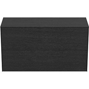 Ideal Standard vasque Conca T4329Y4 sans découpe, 2 tiroirs, 100x37x55 cm, plaqué chêne flammé