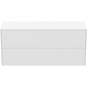 Ideal Standard Conca vanity unit T4330Y1 without cut-out, 2 pull-outs, 120x37x55 cm, matt white lacquered