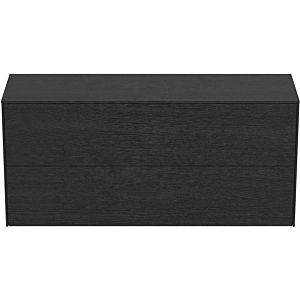 Ideal Standard vasque Conca T4330Y4 sans découpe, 2 tiroirs, 120x37x55 cm, plaqué chêne flammé