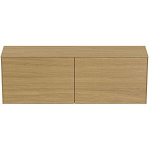 Ideal Standard match0 T4331Y6 sans découpe, 2 tiroirs, 160 x 37 x 55 cm, placage Eiche hell