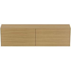 Ideal Standard match0 T4332Y6 sans découpe, 2 tiroirs, 200 x 37 x 55 cm, placage Eiche hell