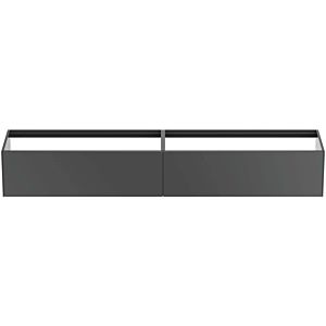 Ideal Standard Conca Waschtisch-Unterschrank T4333Y2 240x50,5x36cm, ohne Waschtisch-Platte, 2 Auszüge, Anthrazit matt lackiert