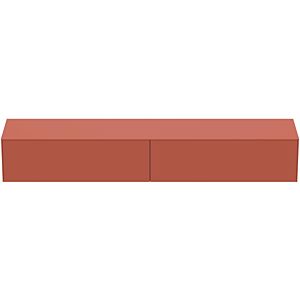 Ideal Standard Conca vanity unit T4335Y3 without cut-out, 2 pull-outs, 240x50.5x37 cm, Sunset matt lacquered