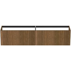 Ideal Standard Conca Waschtisch-Unterschrank T4336Y5 240x50,5x54cm, ohne Waschtisch-Platte, 4 Auszüge, Walnuss dunkel Furnier