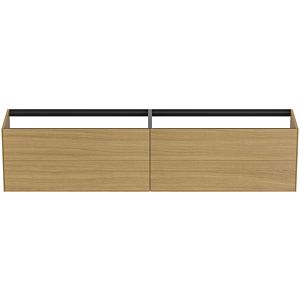 Ideal Standard vasque Conca T4336Y6 240x50,5x54cm, sans plan vasque, 4 tiroirs, placage Eiche hell