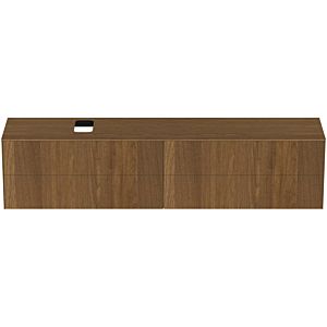 Ideal Standard Conca vanity unit T4337Y5 240x50.5x55cm, with cut-out left / right, 4 pull-outs, dark walnut veneer
