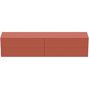 Ideal Standard Conca Waschtisch-Unterschrank T4338Y3 ohne Ausschnitt, 4 Auszüge, 240x50,5x555 cm, Sunset matt lackiert