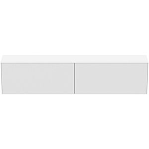 Ideal Standard T4341Y1 sans découpe, 2 tiroirs, 240 x 37 x 55 cm, laqué blanc mat