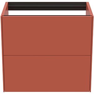 Ideal Standard vasque Conca T4354Y3 sans plan vasque, 2 tiroirs, 60x37x54 cm, laqué mat Sunset