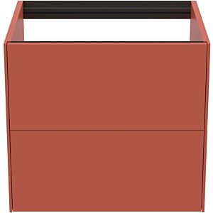 Ideal Standard Conca Waschtisch-Unterschrank T4355Y3 ohne Waschtisch-Platte, 2 Auszüge, 60x50,5x54 cm, Sunset matt lackiert