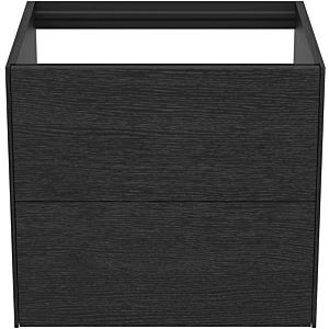 Ideal Standard vasque Conca T4355Y4 sans plan vasque, 2 tiroirs, 60x50,5x54 cm, plaqué chêne flammé