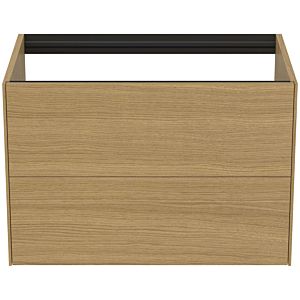 Ideal Standard vasque Conca T4356Y6 sans plan vasque, 2 tiroirs, 80x50,5x54 cm, placage Eiche hell