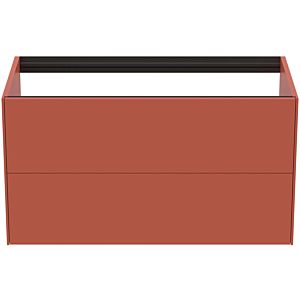 Ideal Standard Conca Waschtisch-Unterschrank T4357Y3 ohne Waschtisch-Platte, 2 Auszüge, 100x50,5x54 cm, Sunset matt lackiert
