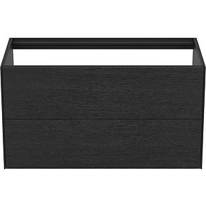 Ideal Standard Conca vanity unit T4357Y4 without vanity top, 2 pull-outs, 100x50.5x54 cm, flamed oak veneer