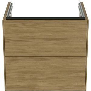 Ideal Standard Conca Waschtisch-Unterschrank T4573Y6 60x50x55cm, 2 Auszüge, Eiche hell Furnier