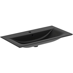 Ideal Standard Connect Air Möbelwaschtisch E0279V3 Schwarz, 840x460mm, mit Überlauf, silk black