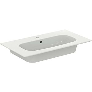 Ideal Standard i.life A vanity washbasin package K8743NH 84x46x64.5cm, 1 tap hole, brushed chrome handle, matt greige