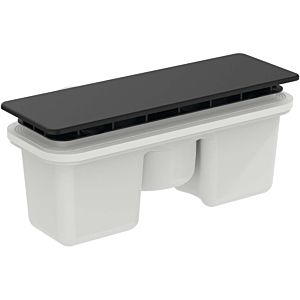 Ideal Standard Spezial - garniture de vidange T4493V3 19,5x5cm, avec couvercle, noir mat