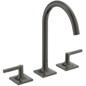 Ideal Standard Joy Neo 3-hole washbasin mixer BD146A5 lever handles, projection 168mm, without waste set, magnetic grey