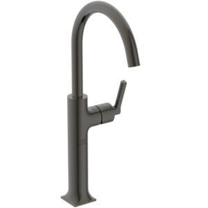 Ideal Standard Joy Neo Waschtisch-Einhebelmischer BD156A5 verlängerter Sockel, Ausladung 169mm, ohne Ablaufgarnitur, magnetic grey
