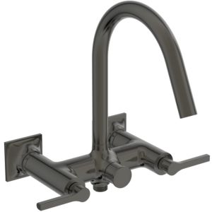 Ideal Standard Joy Neo two-handle bath mixer BD161A5 surface-mounted, projection 190mm, lever handles, magnetic grey
