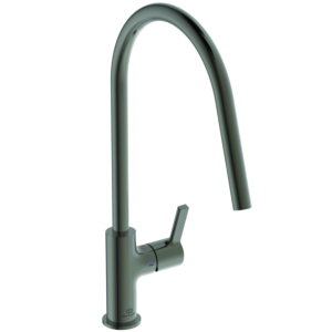 Ideal Standard Gusto kitchen tap BD408A5 magnetic gray, with high pipe spout