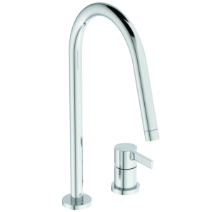 Ideal Standard Gusto kitchen 2-hole faucet BD422AA chrome, with high pipe spout