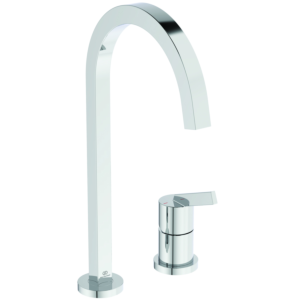 Ideal Standard Gusto kitchen 2-hole faucet BD423AA chrome, with high square pipe spout