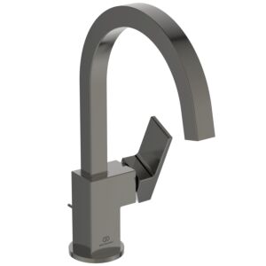 Ideal Standard Extra Waschtischarmatur BD504A5 90x245x307 mm, hoher Auslauf, mit Ablaufgarnitur, magnetic grey