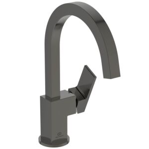 Ideal Standard Extra single-lever basin mixer BD505A5 90x221x307 mm, high spout, without waste fitting, magnetic grey