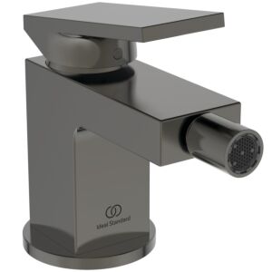 Ideal Standard Extra Bidetarmatur BD511A5 64x160x125 mm, mit Ablaufgarnitur, Ausladung 113mm, magnetic grey