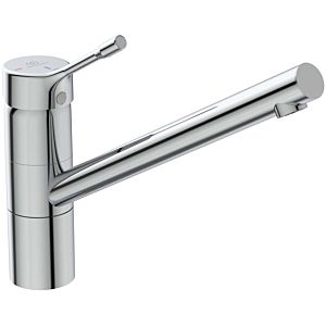 Ideal Standard mitigeur d&#39;évier BC826AA CeraLook bec central BlueStart, chromé