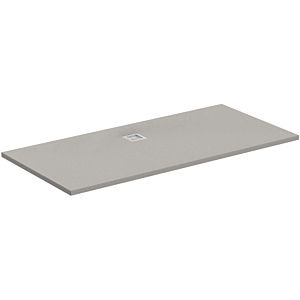 Ideal Standard Ultra Flat S rectangular shower tray K8320FS central drain, 180 x 100 x 3 cm, quartz grey