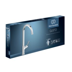 Ideal Standard Gusto kitchen tap BD411AA chrome, with high square pipe spout