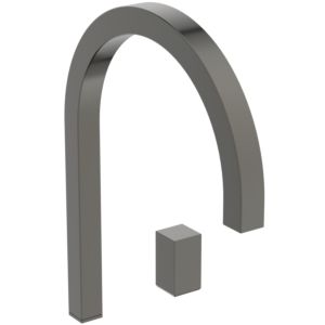 Ideal Standard Solos washbasin mixer A7831A5 high spout, without waste set, magnetic grey