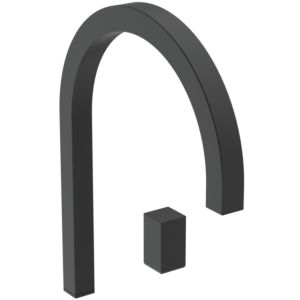 Ideal Standard Solos washbasin mixer A7831XG high spout, without waste set, silk black