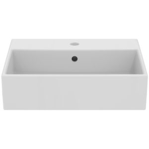 Ideal Standard i.life B Aufsatzwaschtisch T573701 50x42x14,5cm, mit Hahnloch/Überlauf, weiß