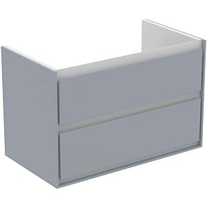 Ideal Standard Connect Air Waschtischunterschrank E0819EQ, hellgrau glänzend/weiss matt, 2 Auszüge
