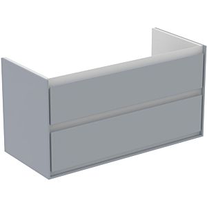 Ideal Standard Connect Air Waschtischunterschrank E0821EQ, hellgrau glänzend/weiss matt, 2 Auszüge