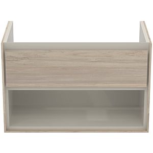 Ideal Standard Connect Air Waschtischunterschrank E0827UK, Pinie hell Dekor/braun matt, 1 Auszug