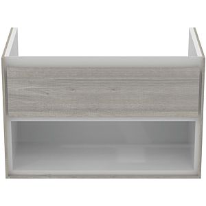 Ideal Standard Connect Air Waschtischunterschrank E0827PS, Eiche grau Dekor/weiss matt, 1 Auszug