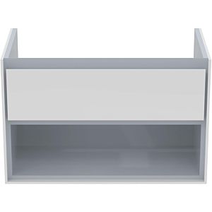 Ideal Standard Connect Air Waschtischunterschrank E0827KN, weiss glänzend/hellgrau matt, 1 Auszug